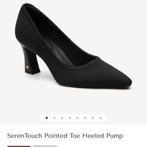Cozy Island Pointed Toe Heeled Pump - Black- NEW IN BOX